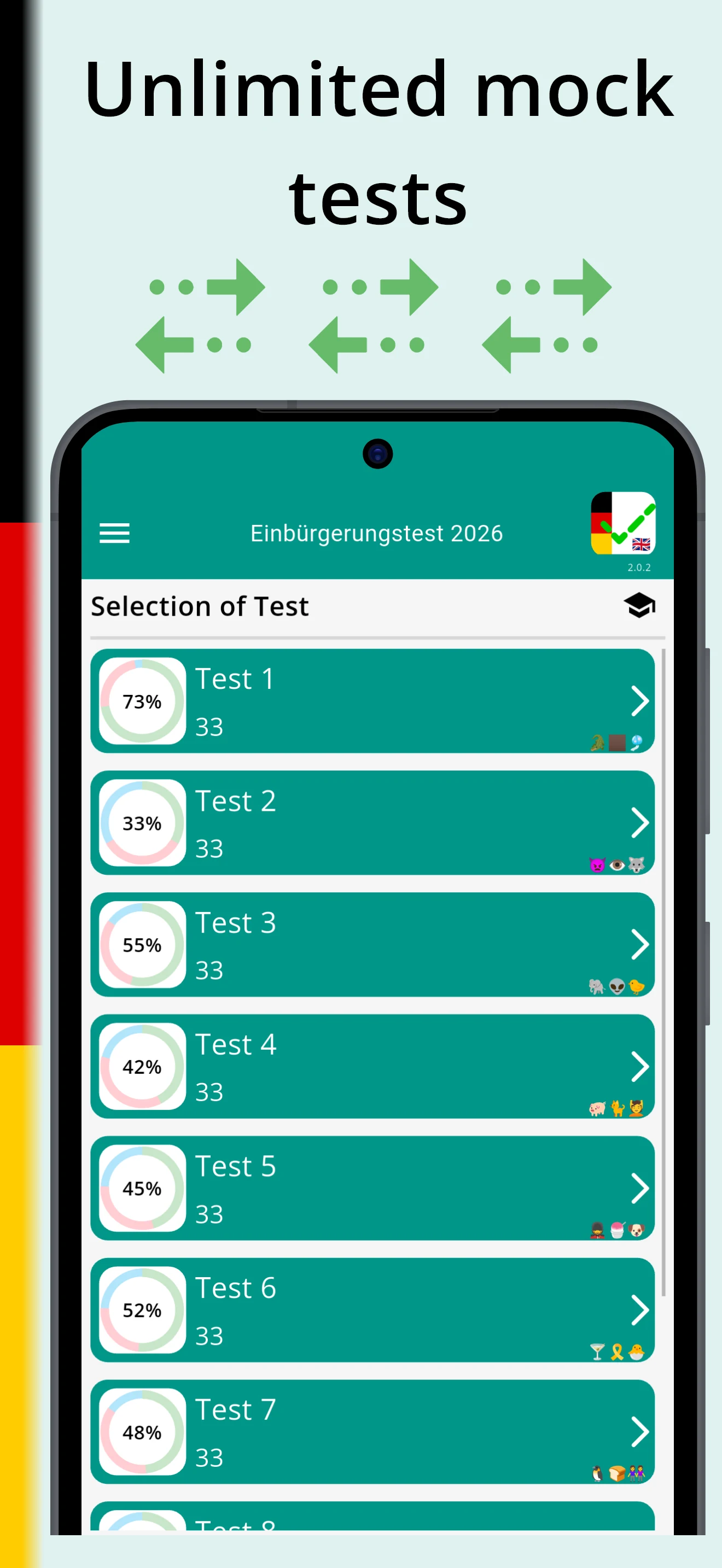 Einbürgerungstest 2026 screenshot